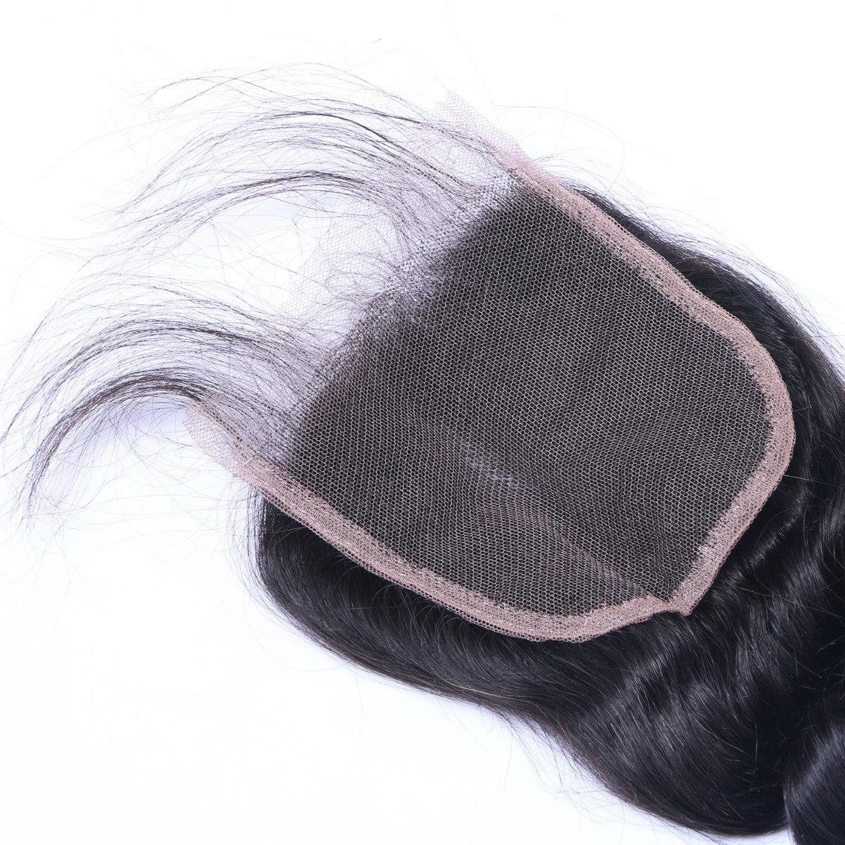 Loose Wave 4x4 Virgin Human Hair Natural Black Closure