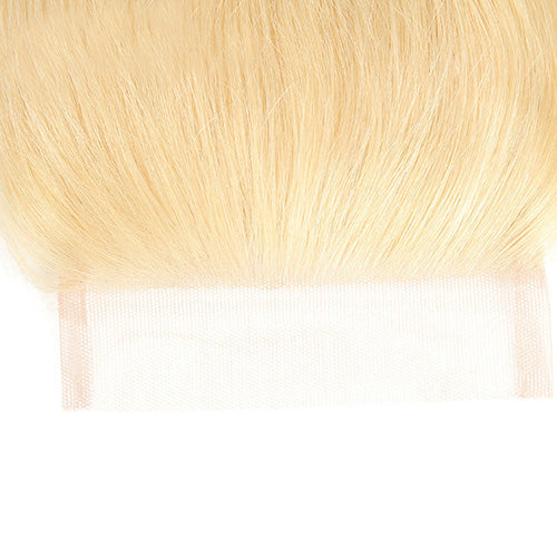 #613 Body Wave 4x4 Human Hair Blonde Closure