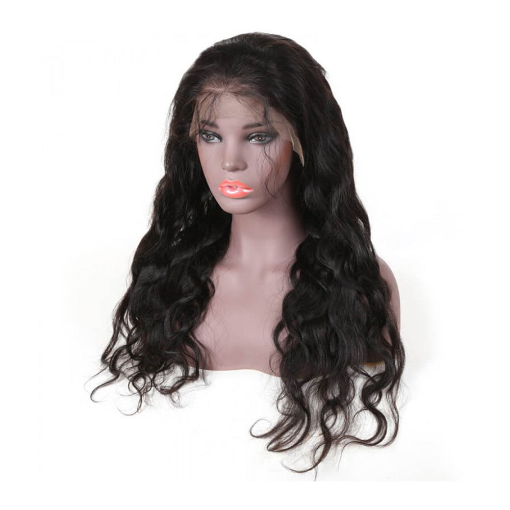 Body Wave 13x4 Frontal Lace Wig Natural Black 200% Density