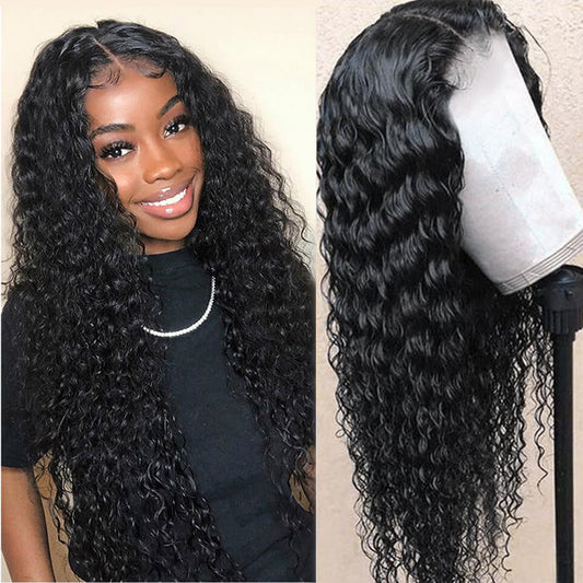 full frontal lace wig deep wave 1b